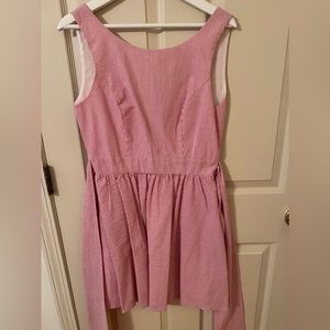 NWT Lauren James Emerson Red Seersucker dress Sz M